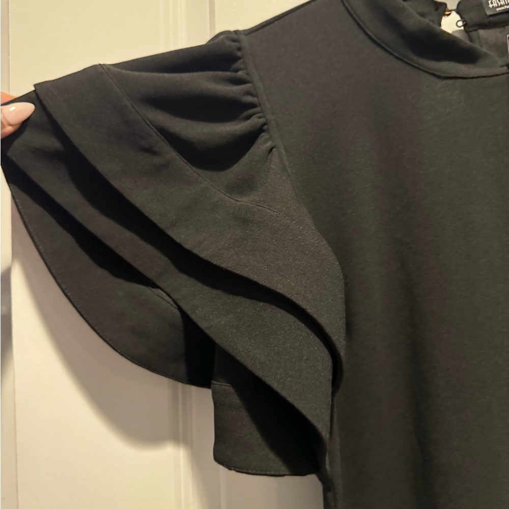 Black Mini Dress - Picture 2 of 4